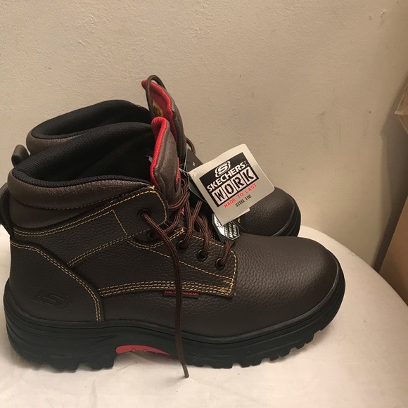 skechers work steel toe boots